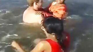 Wild Indian aunty's outdoor adventure leads to a steamy encounter.