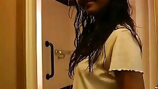 Fresh-faced Desi chick Divya impresses with her first sexual escapade, showcasing her anal prowess.