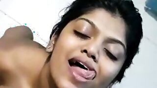 Indian girl caught uncovered in public, scared and almost repressed by a man.