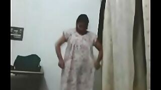 Indian auntie Roshni gets covered in hot cum after intense sex.
