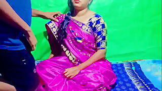 Sona Bhabhi intensely pleasured, left saree tease leads to faster climax.